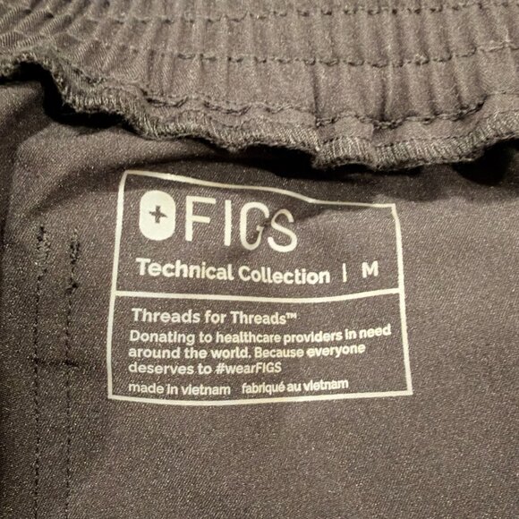 Figs Scrub Pants - Black - Picture 3 of 4